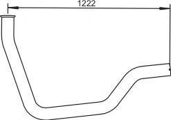 Труба выхлопного газа DINEX 64162