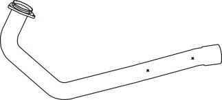 Труба выхлопного газа DINEX 64179