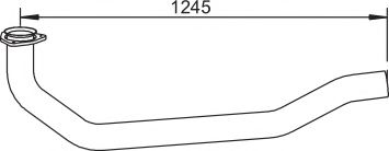 Труба выхлопного газа DINEX 64184