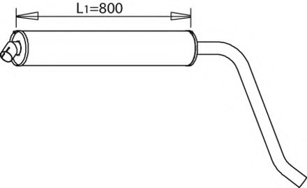 Средний / конечный глушитель ОГ ZARA 9560