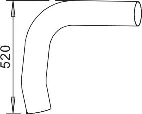 Труба выхлопного газа DINEX 68513