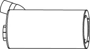 Средний / конечный глушитель ОГ DINEX 28405