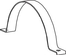 Кронштейн, система выпуска ОГ DINEX 62807