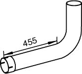 Труба выхлопного газа DINEX 48221