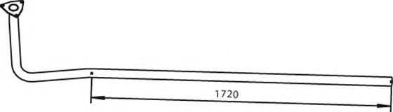 Труба выхлопного газа DINEX 29220