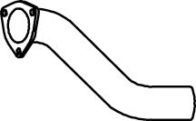 Труба выхлопного газа DINEX 53148