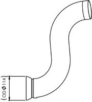 Труба выхлопного газа DINEX 56176