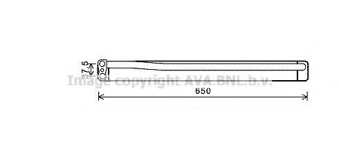 масляный радиатор, двигательное масло AVA QUALITY COOLING BW3394