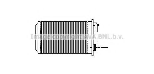 Теплообменник, отопление салона AVA QUALITY COOLING PE6087