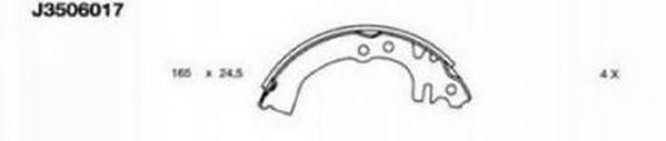 Комплект тормозных колодок NIPPARTS J3506017