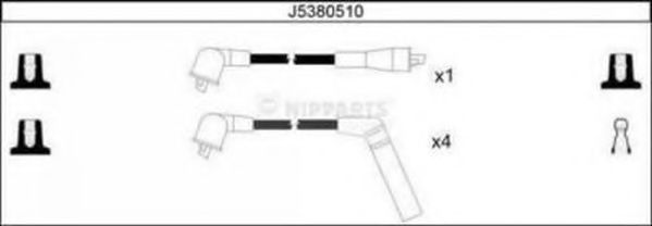 Комплект проводов зажигания NIPPARTS J5380510