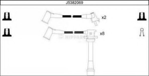 Комплект проводов зажигания NIPPARTS J5382069