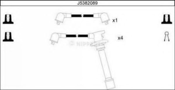 Комплект проводов зажигания NIPPARTS J5382089