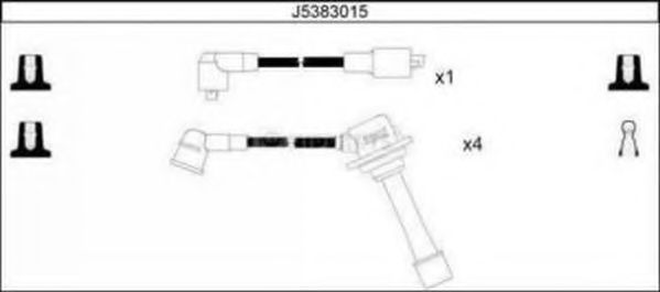 Комплект проводов зажигания NIPPARTS J5383015