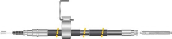 Трос, стояночная тормозная система MGA KC4378