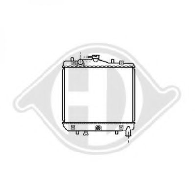 Радиатор, охлаждение двигателя DIEDERICHS 8115103