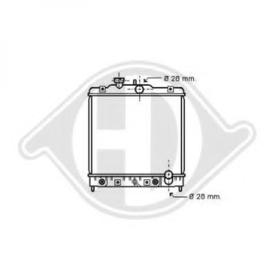 Радиатор, охлаждение двигателя DIEDERICHS 8150121