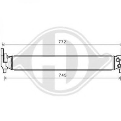 Радиатор, охлаждение двигателя DIEDERICHS 8220605