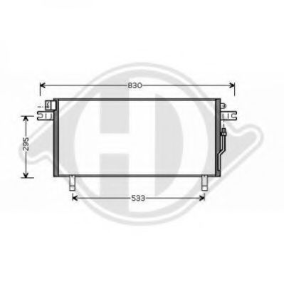 Конденсатор, кондиционер DIEDERICHS 8601608