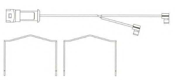 Сигнализатор, износ тормозных колодок KNORR-BREMSE Z0063601