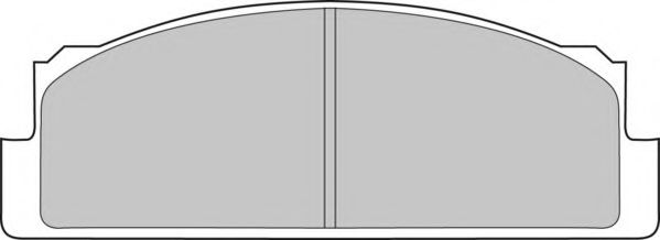 Комплект тормозных колодок, дисковый тормоз DURON DBP230022