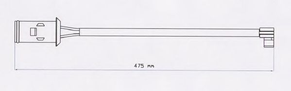 Сигнализатор, износ тормозных колодок DURON FAI119