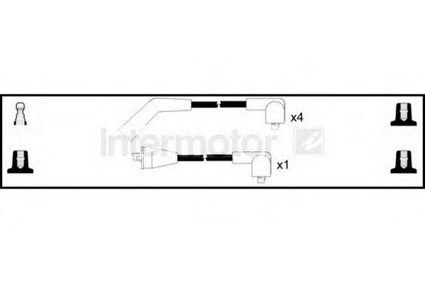 Комплект проводов зажигания STANDARD 76129