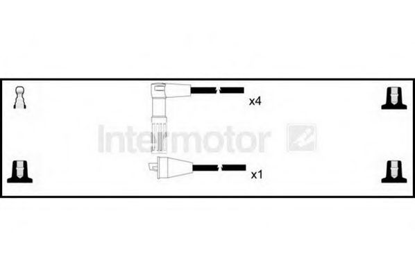 Комплект проводов зажигания STANDARD 76168
