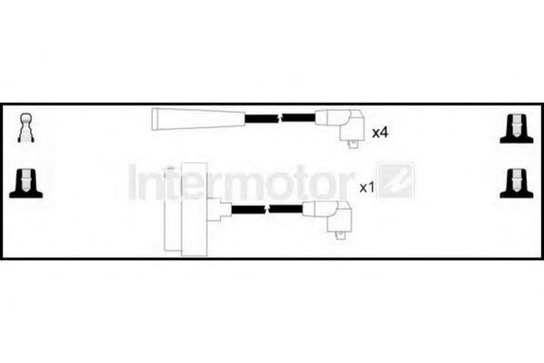 Комплект проводов зажигания STANDARD 76260