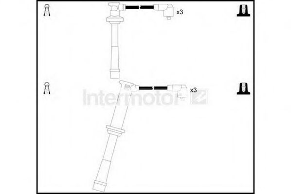 Комплект проводов зажигания STANDARD 76302