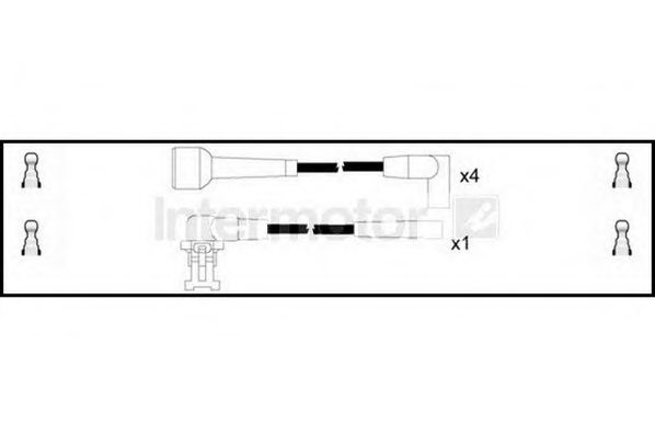 Комплект проводов зажигания STANDARD 73798