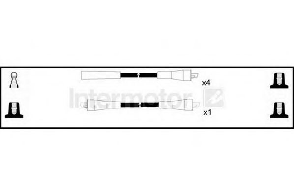 Комплект проводов зажигания STANDARD 73100