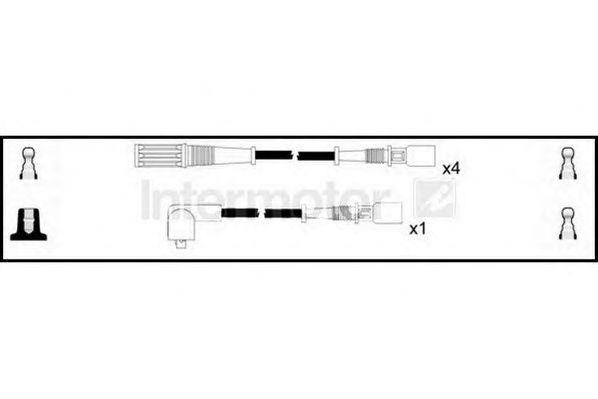 Комплект проводов зажигания STANDARD 73170