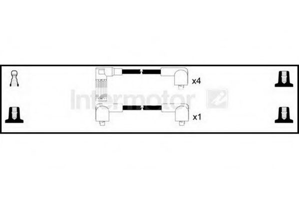 Комплект проводов зажигания STANDARD 73351