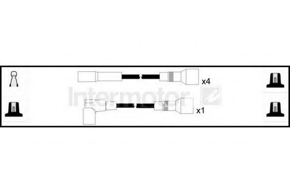 Комплект проводов зажигания STANDARD 73479