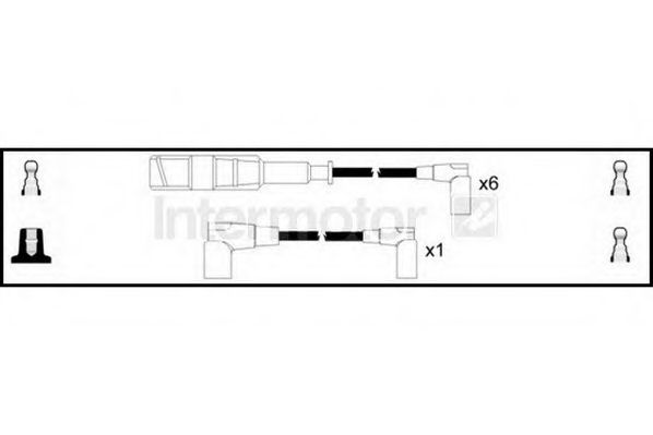 Комплект проводов зажигания STANDARD 73281