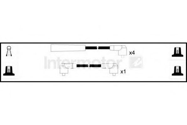 Комплект проводов зажигания STANDARD 73423