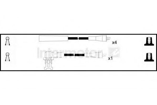 Комплект проводов зажигания STANDARD 73799