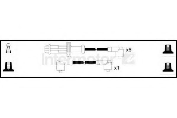 Комплект проводов зажигания STANDARD 73595