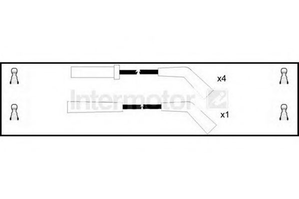 Комплект проводов зажигания STANDARD 73631