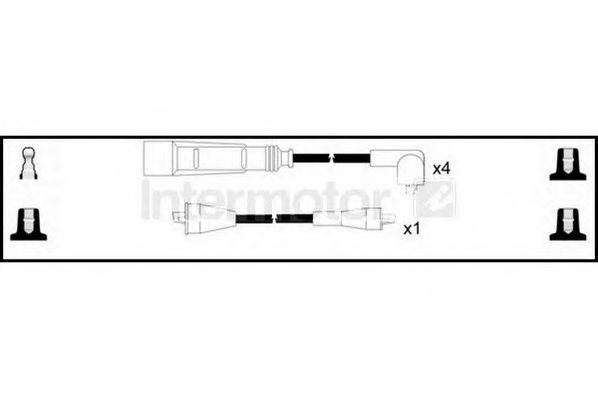 Комплект проводов зажигания STANDARD 73822
