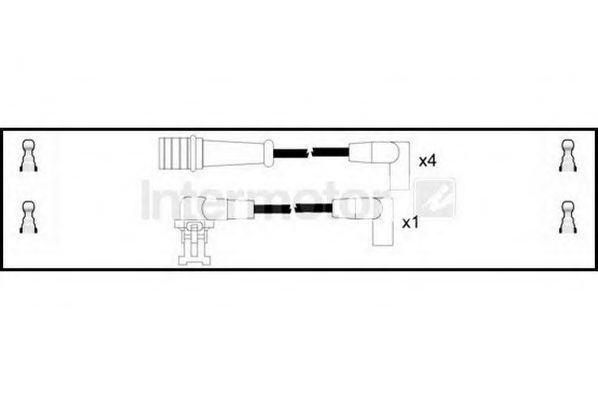Комплект проводов зажигания STANDARD 73754