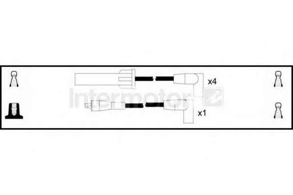 Комплект проводов зажигания STANDARD 83075