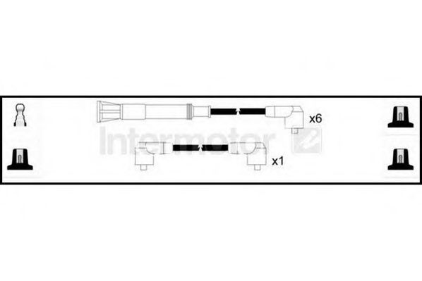 Комплект проводов зажигания STANDARD 73761