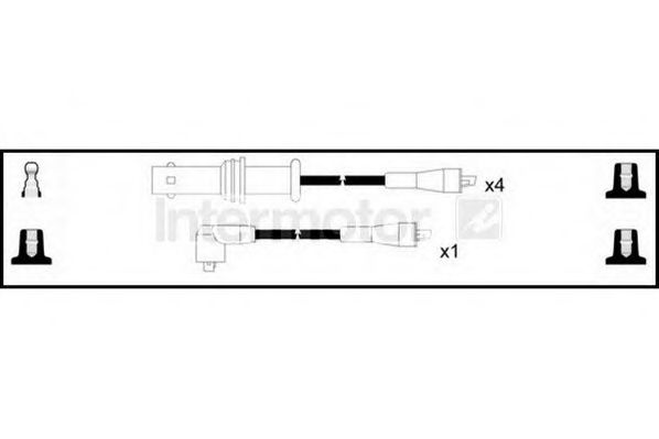 Комплект проводов зажигания STANDARD 73846