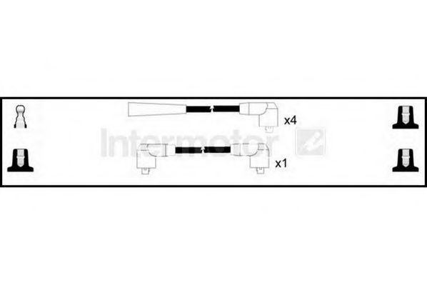 Комплект проводов зажигания STANDARD 73864