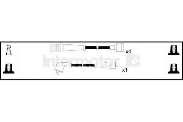 Комплект проводов зажигания STANDARD 73901