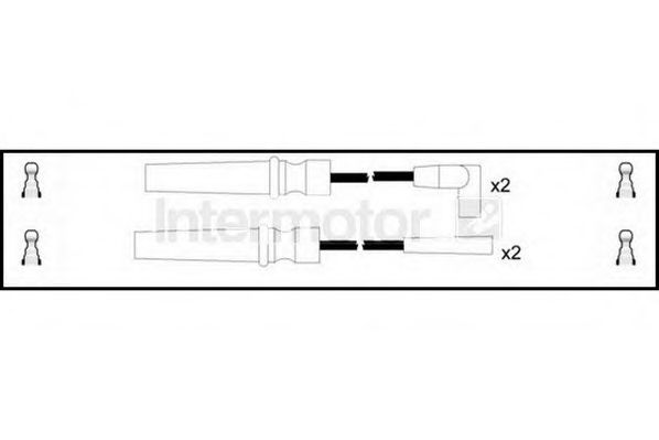 Комплект проводов зажигания STANDARD 73902