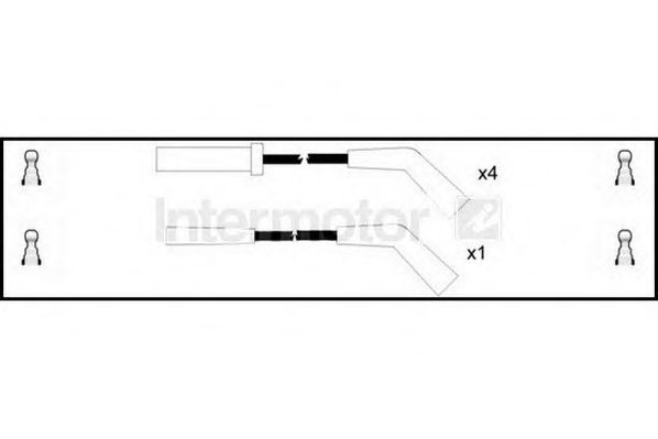 Комплект проводов зажигания STANDARD 73930