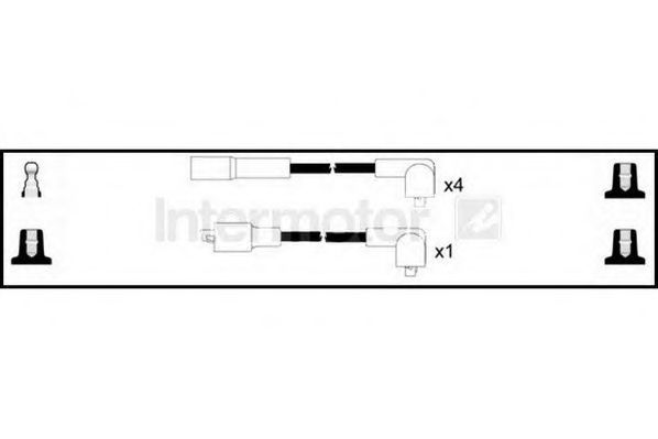 Комплект проводов зажигания STANDARD 76025